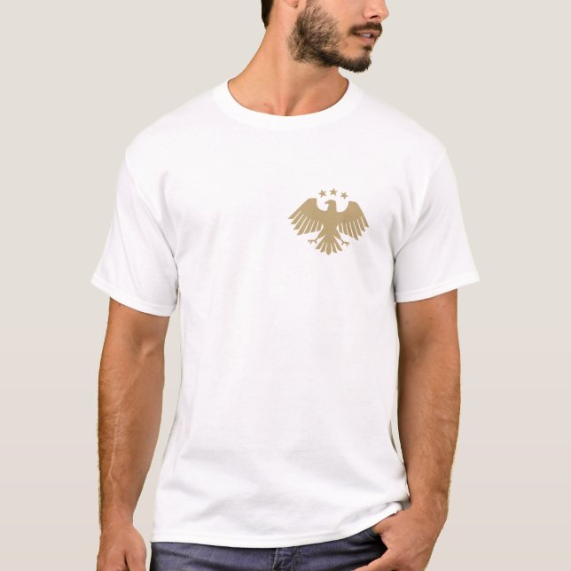 Camiseta Nova identidade visual da República Árabe Síria (Frente)