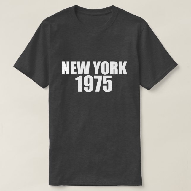 CAMISETA NOVA IORQUE 1975 (Frente do Design)
