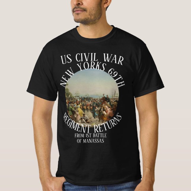 CAMISETA NOVA IORQUE 69º REGIMENTO GUERRA CIVIL DOS EUA RET (Frente)