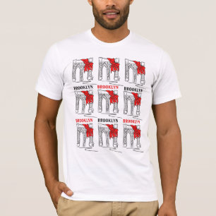 Camiseta Nova Iorque Bklyn Arco da ponte do Brooklyn