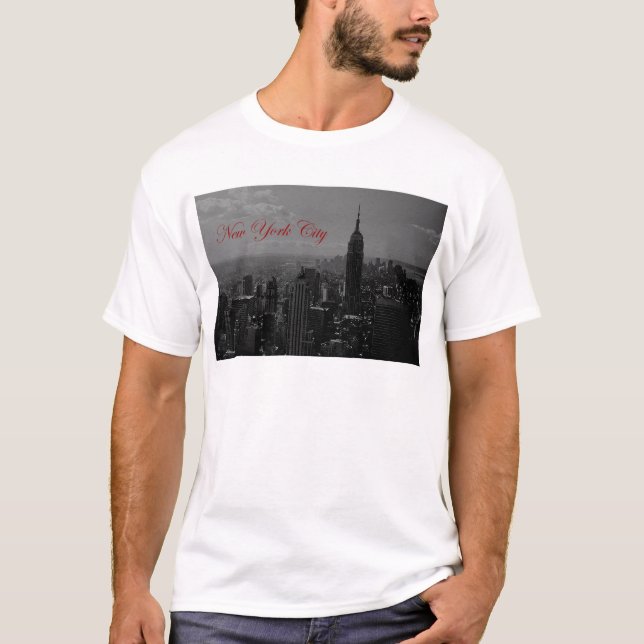 Camiseta Nova Iorque branco preto (Frente)