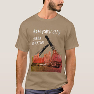 Camiseta Nova Iorque Crane Operador Skyline 1930