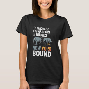 Camiseta Nova Iorque de Férias Trip EUA Souvenirs