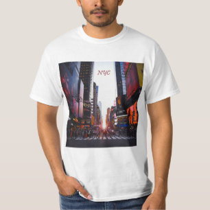 Camiseta Nova Iorque do Quadrado do NYC Times