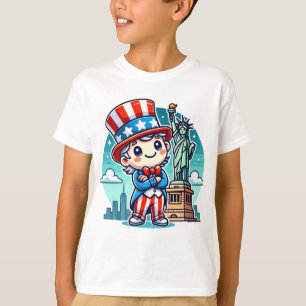 Camiseta "Nova Iorque do Tio Sam: Celebrando a Liberdade"