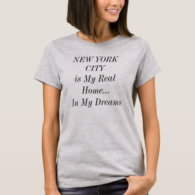 Camiseta NOVA IORQUE Dream Home Viagem (Frente)