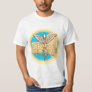Camiseta Nova Iorque Enfermeira Caduceu