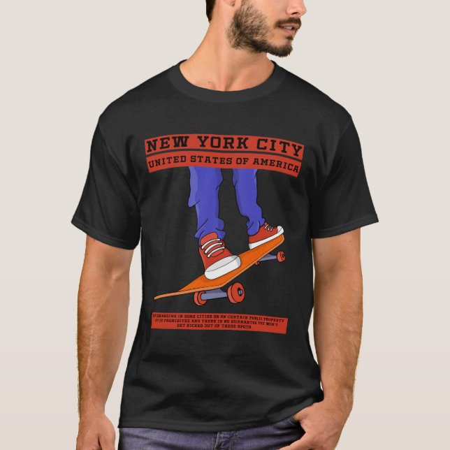 Camiseta Nova Iorque, EUA Legal skate (Frente)