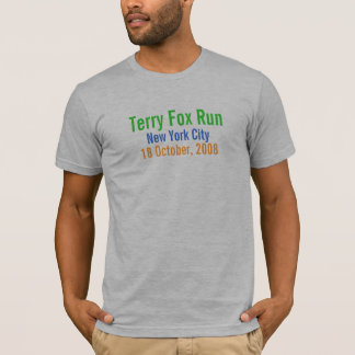 Camiseta Nova Iorque, funcionamento do Fox de Terry, o 18