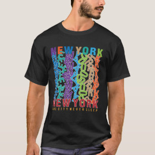 Camiseta Nova Iorque Grande Maçã Vintage - Letra Trendy