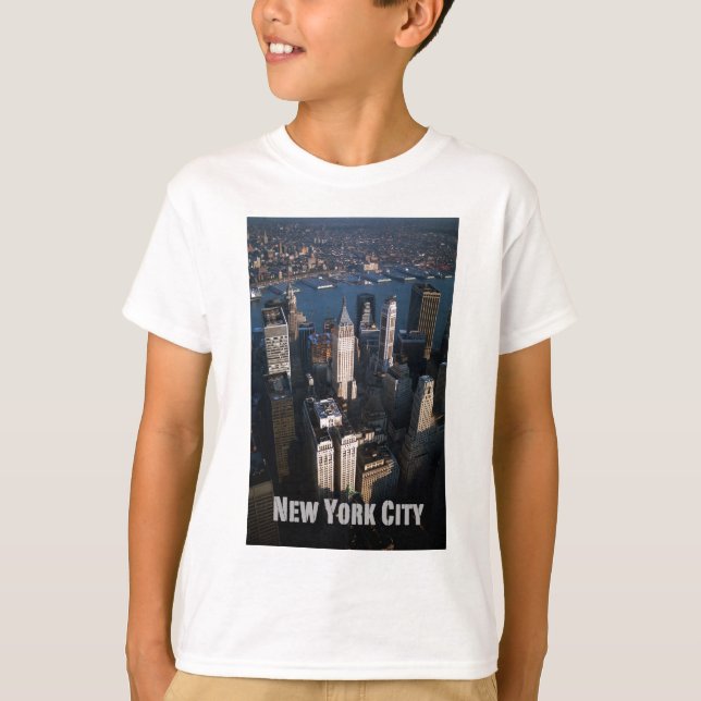 Camiseta Nova Iorque Inferior de Manhattan (Frente)