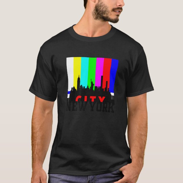 Camiseta Nova Iorque legal com a ilustração do sinal de tes (Frente)