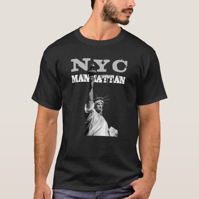Camiseta Nova Iorque Liberty Statue Nyc Manhattan Men (Frente)