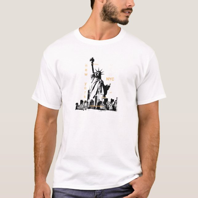 Camiseta Nova Iorque Ny Nyc Estátua da Liberdade (Frente)