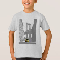 Nova Iorque Nyc Brooklyn Bridge Yellow Taxi Boys