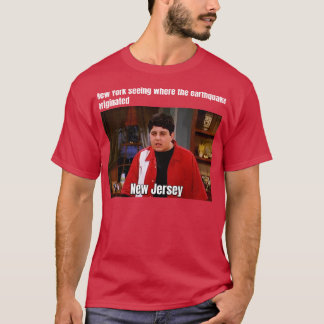 Camiseta Nova Iorque, onde o terramoto teve origem