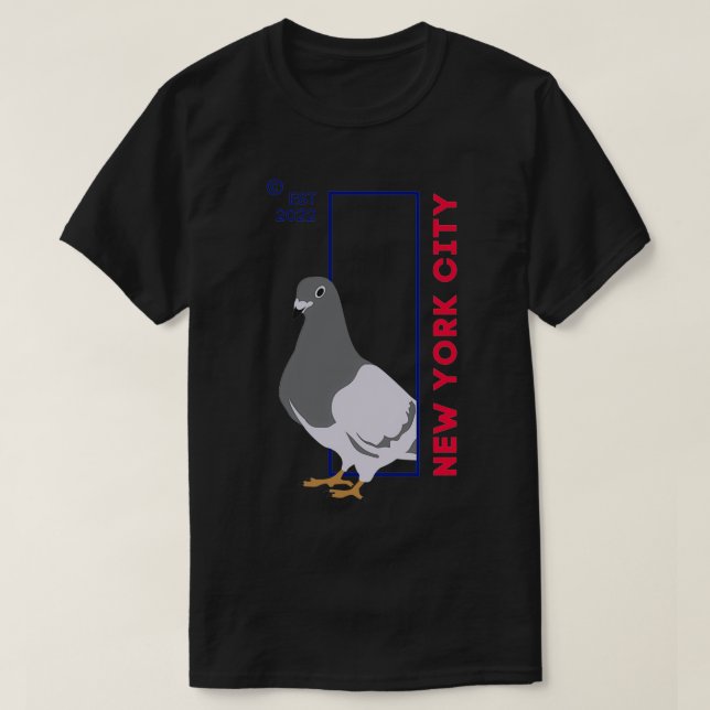 Camiseta Nova Iorque Pigeon (Frente do Design)