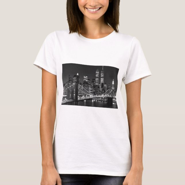 Camiseta Nova Iorque Preto e Branco (Frente)