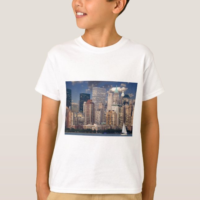 Camiseta Nova Iorque Skyline (Frente)