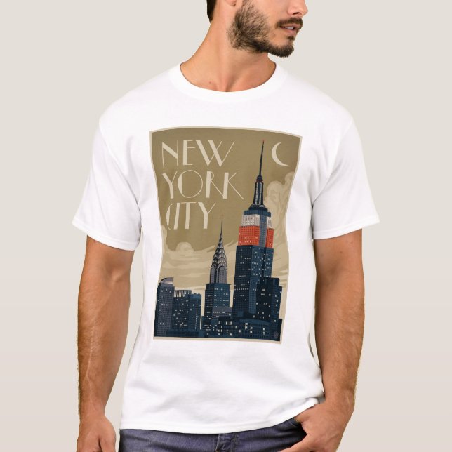 Camiseta Nova Iorque Skyline (Frente)