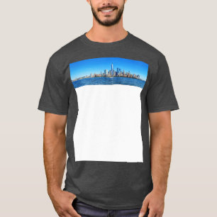 Camiseta Nova Iorque Skyline de Jersey City WelshDesign