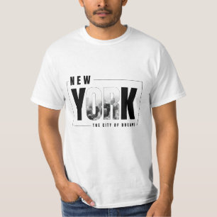 Camiseta Nova Iorque Skyline OR T-Shirt - Chic Urbano