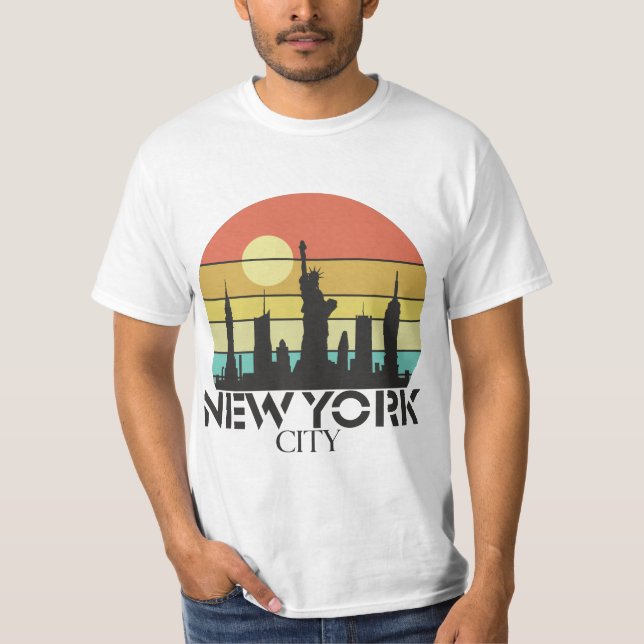 Camiseta Nova Iorque Sunset (Frente)