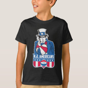 Camiseta Nova Jersey Americanos Basquete Tio Sam