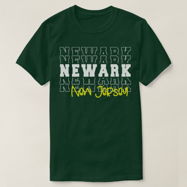Camiseta Nova Jersey Newark NJ (Frente do Design)
