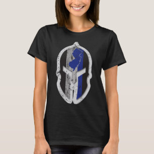Camiseta Nova Jersey Piolhos do Estado Linha Azul Fina Espa