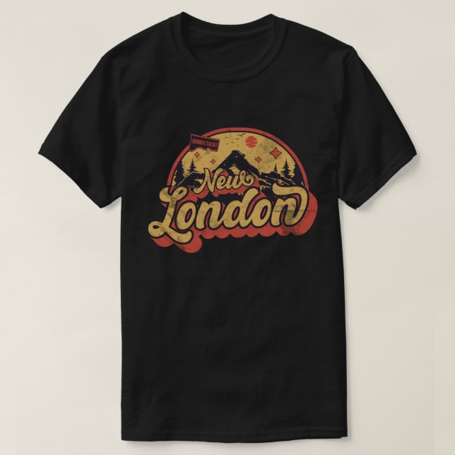 Camiseta Nova Londres, Connecticut (Frente do Design)