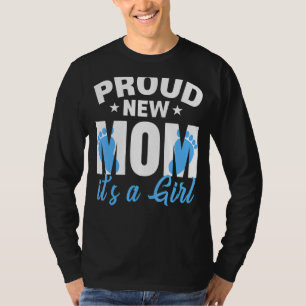 Camiseta Nova Mãe Orgulhosa É Um Menino Sexo Revela Pais