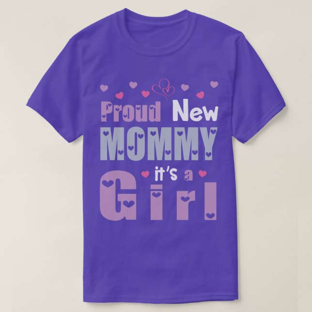Camiseta Nova Mamãe Orgulhosa É Uma Filha Feliz Primeiro Mo (Frente do Design)