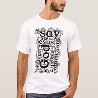 Camiseta Nova Nuvem de Palavras de Testamento NIV
