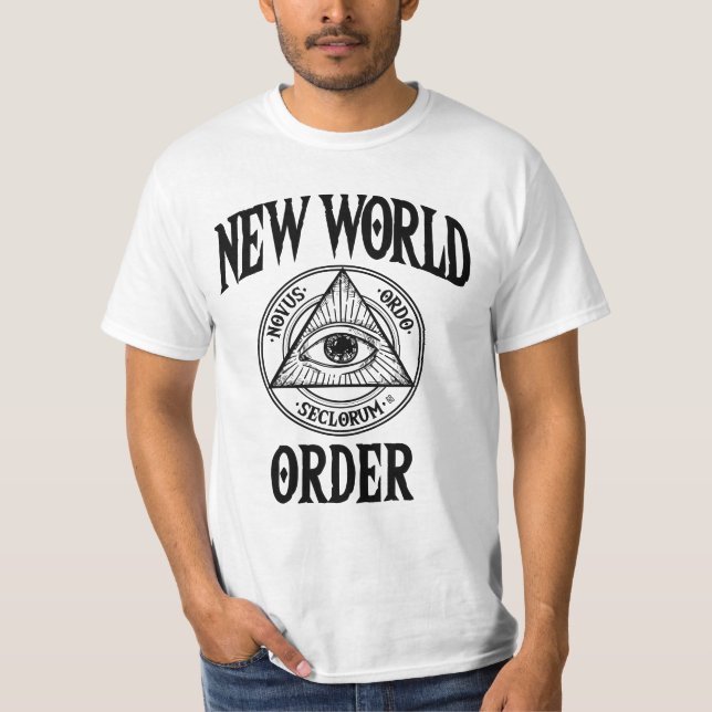 Camiseta Nova Ordem Mundial Illuminati (Frente)