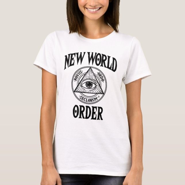 Camiseta Nova Ordem Mundial Illuminati (Frente)