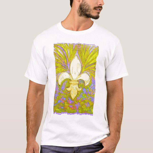 Camiseta Nova Orleães Fleur de Leis (Frente)
