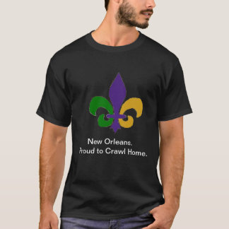 Camiseta Nova Orleães orgulhosa rastejar o Tshirt dos