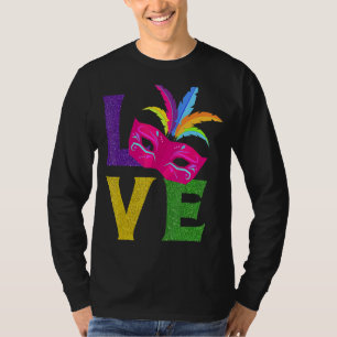 Camiseta Nova Orlean Carnival, Festa de Máscara Rosa, Mães