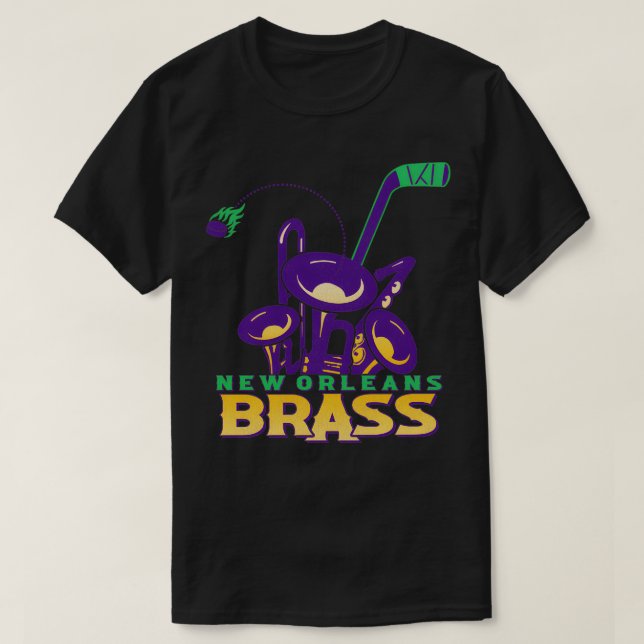 Camiseta Nova Orleans Brass Hockey Team TSirt (Frente do Design)