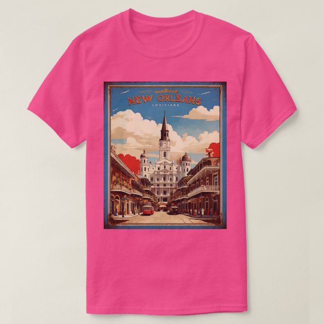 Camiseta Nova Orleans Louisiana Estados Unidos da América T (Frente do Design)