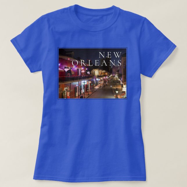 Camiseta Nova Orleans, Louisiana | Trimestre Francês (Frente do Design)