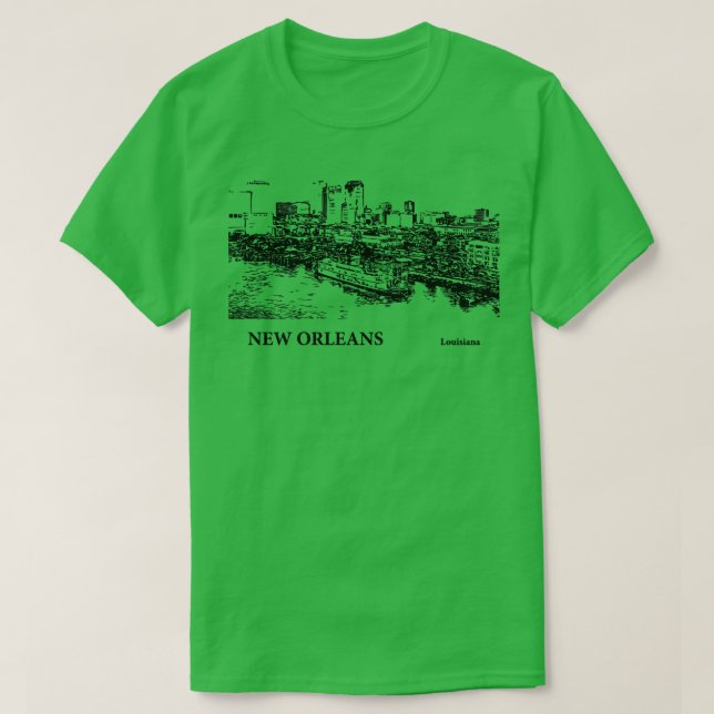 Camiseta Nova Orleans Louisiana TShirt - 3 (Frente do Design)