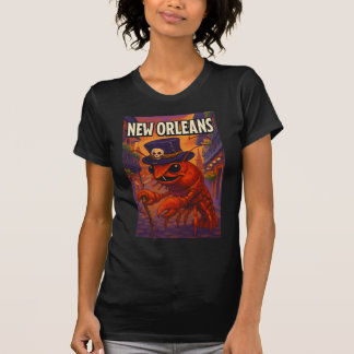 Camiseta Nova Orleans Themed Crawfish Voodooman