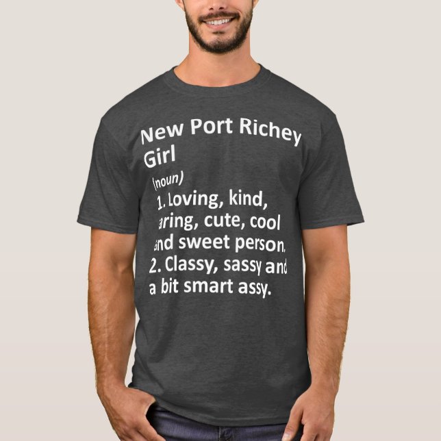 Camiseta NOVA PORTA RICHEY GIRL FLORIDA Funny City Home (Frente)