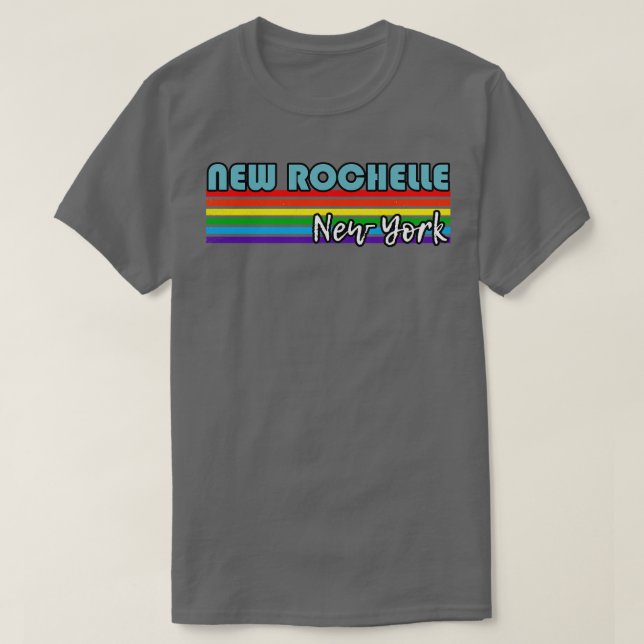 Camiseta Nova Rochelle Orgulho de Nova Iorque Nova Rochelle (Frente do Design)