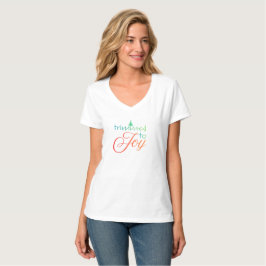 Camiseta nova Trimmed to Joy