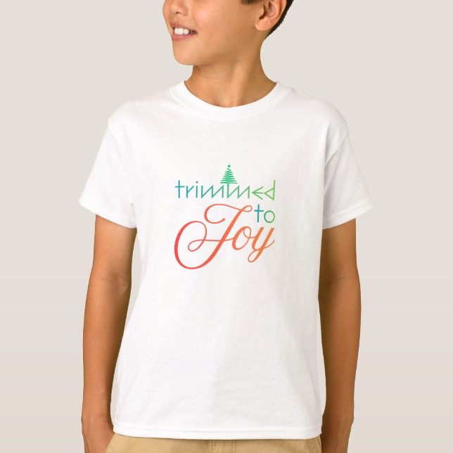Camiseta nova 'Trimmed to Joy' (Frente)