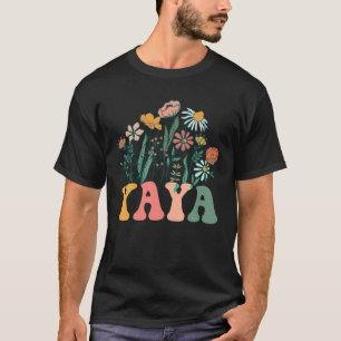 Camiseta Nova YAYA Wildflower Primeiro Chá de fraldas de an