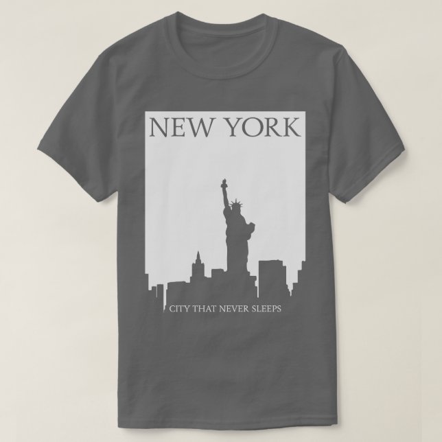 Camiseta Nova York A Cidade Que Nunca Dorme (Frente do Design)